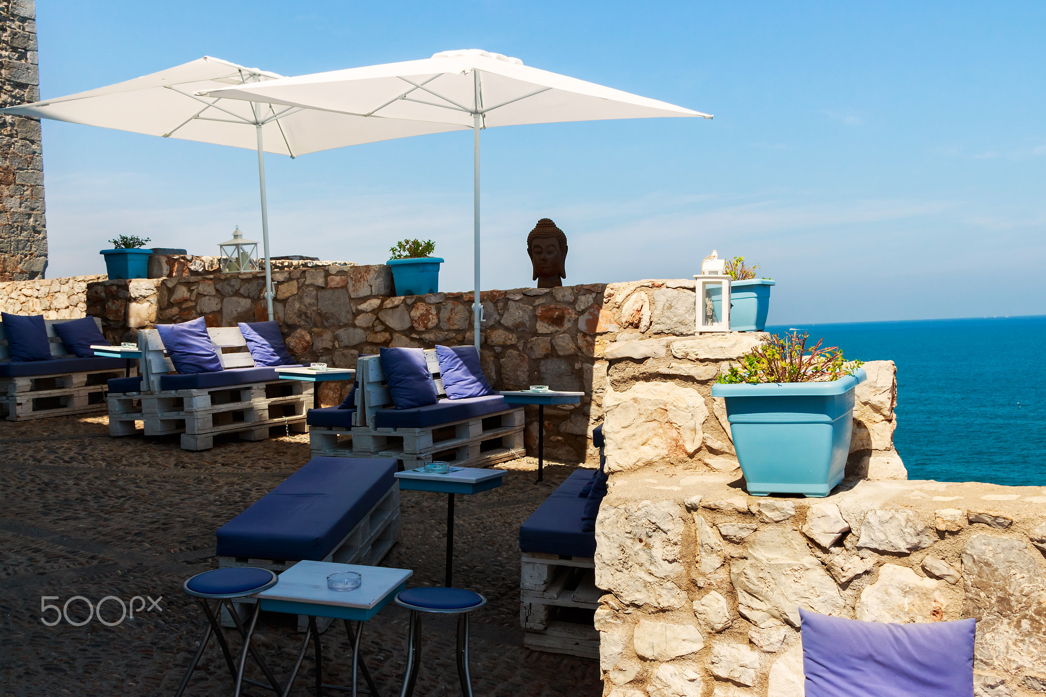 Summer terrace restaurant.
