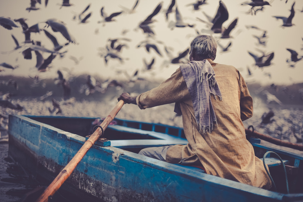 His friends at the river by Hardik Gaurav on 500px.com