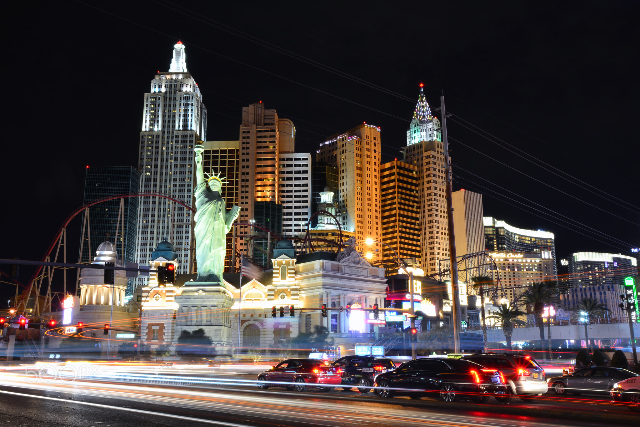 New York New York hotel and casino in Las Vegas.