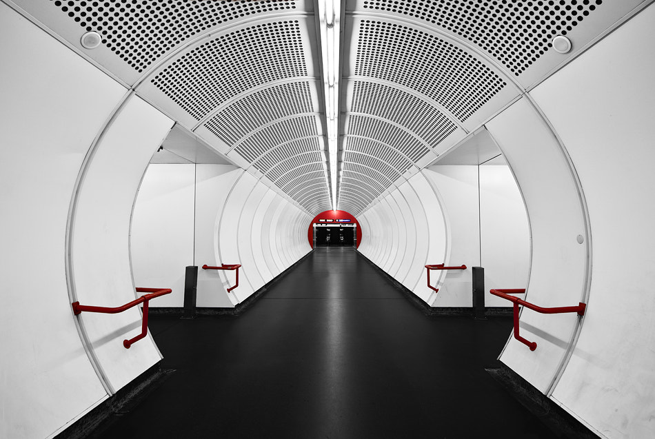 White tube with red dot by Ronny Huth on 500px.com