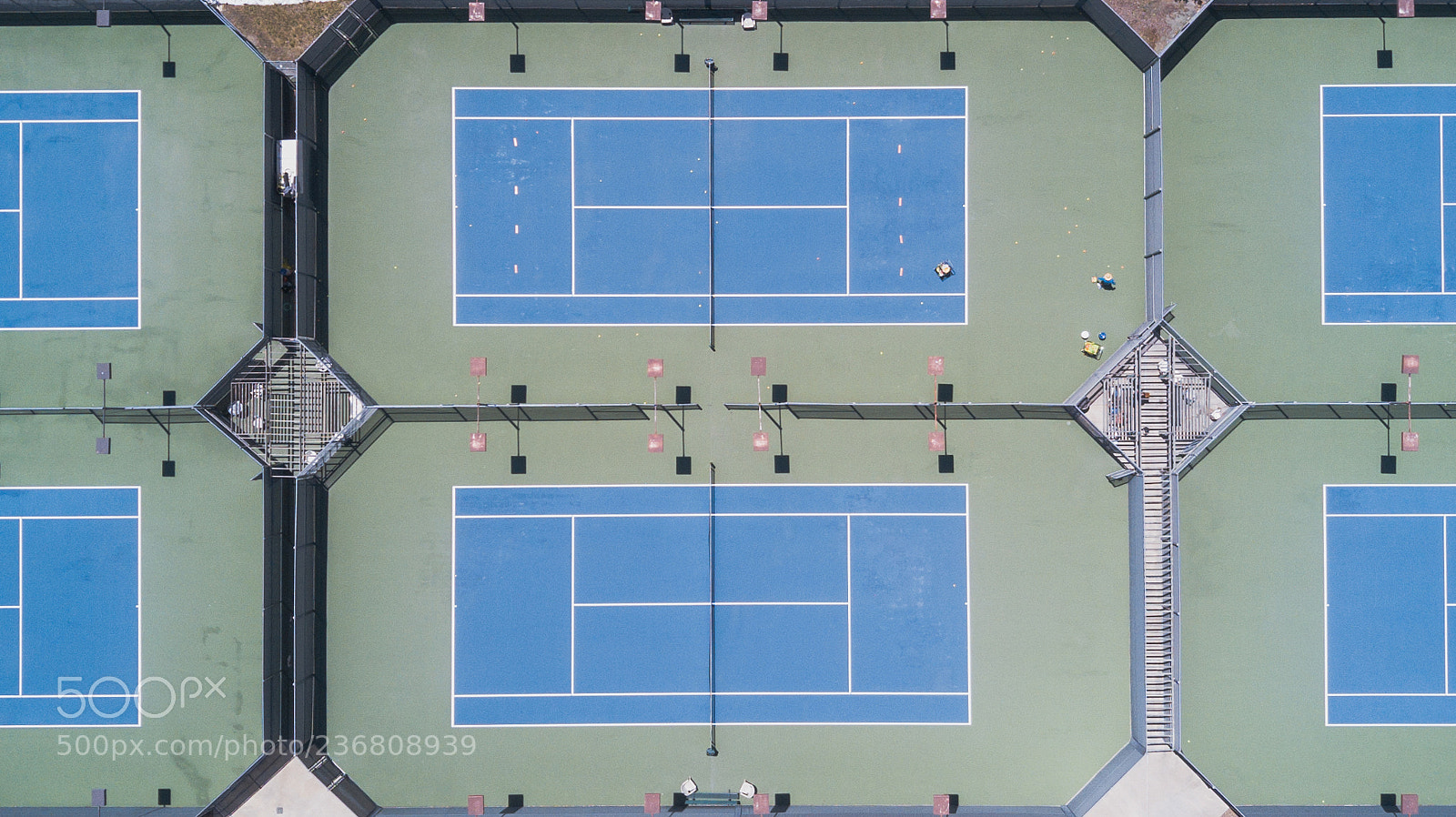 DJI FC220 sample photo. Tennis court photography