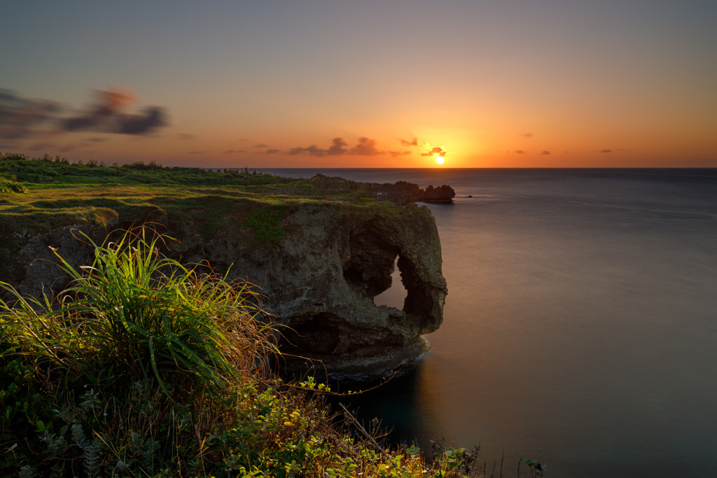 Sunset on Cape Manzamo, Okinawa by Matt Regli on 500px.com