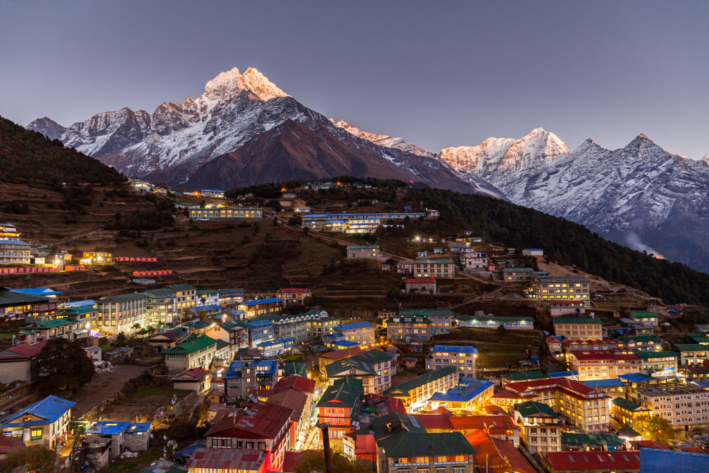 Namche Bazaar, Everest trek, Himalaya, Nepal by Dmitriy Kosmenko on 500px.com