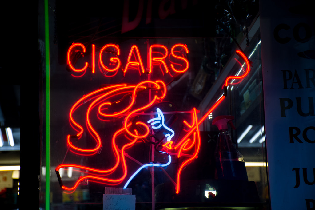 Cigar Neon by pronate on 500px.com