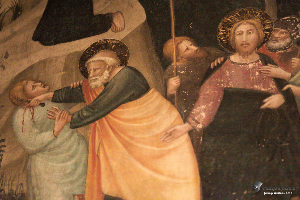 Mural de la Capella de Sant Miquel, al Monestir de Pedralbes.