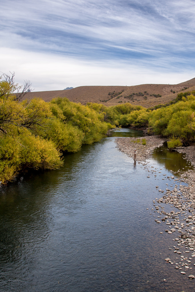 Fly Fishing at the clean streams of Patagonia