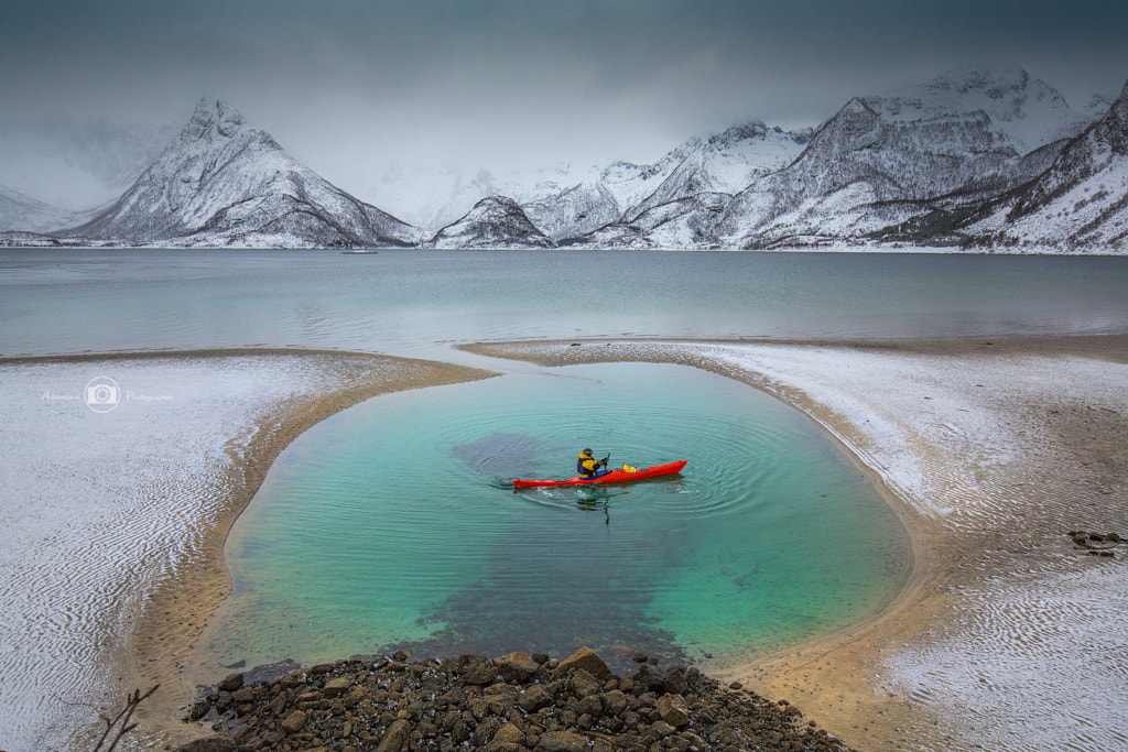 Green Pool Paddler, автор — Björn Nehrhoff на 500px.com