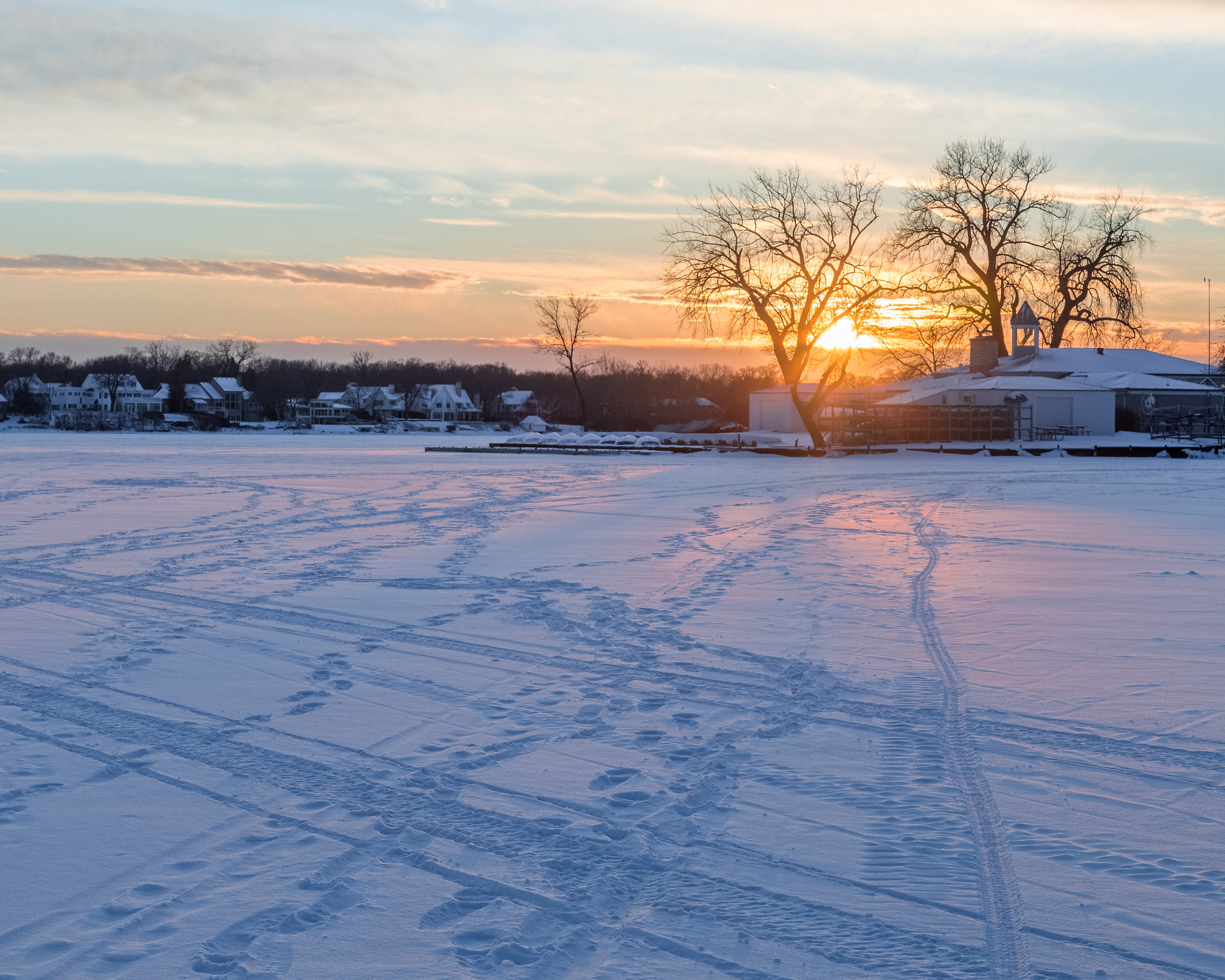 Sunset at Deephaven beach,mn