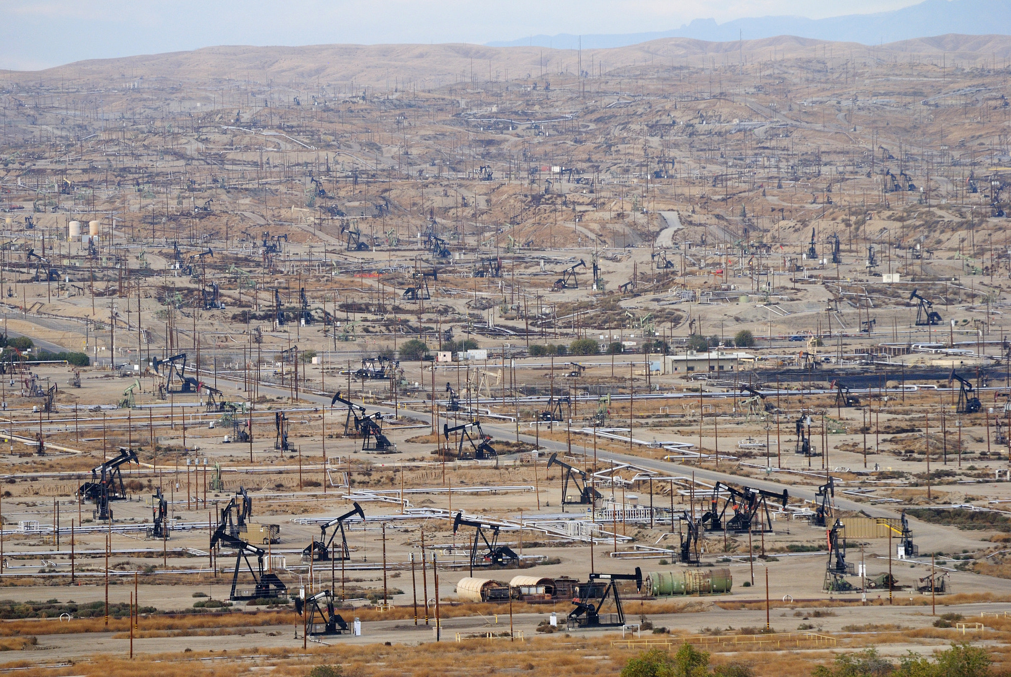 Oil field in Bakersfiled, California