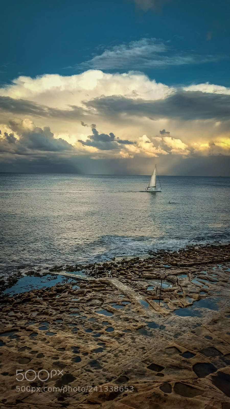Motorola Moto G (4) sample photo. Stone seashore photography