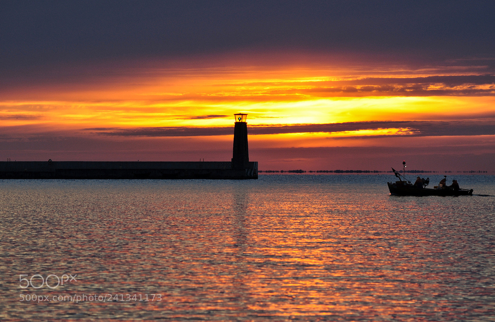 Nikon D5000 sample photo. Fishing boat and lighthouse photography