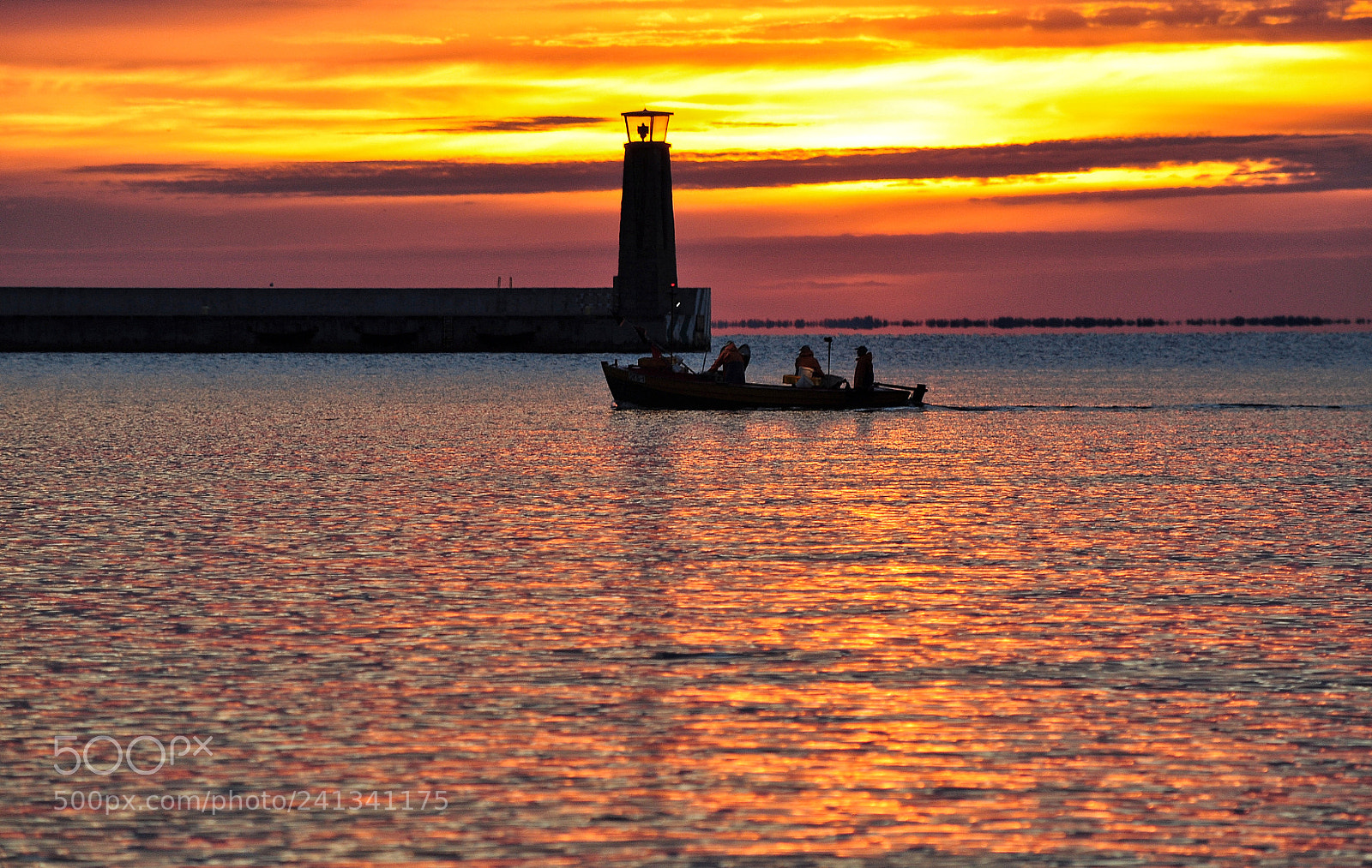 Nikon D5000 sample photo. Fishing boat and lighthouse photography