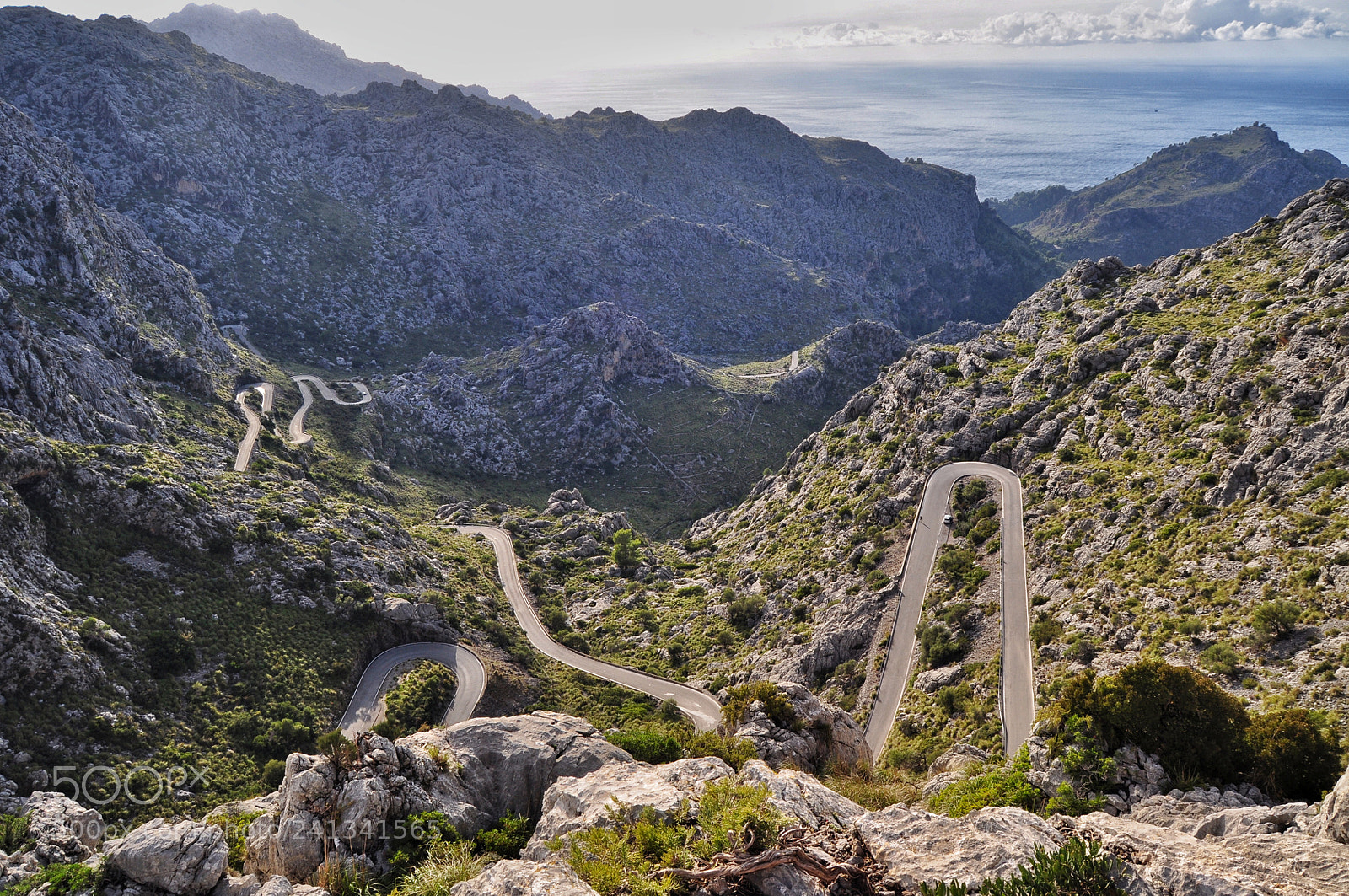 Nikon D5000 sample photo. Mountain roads view on photography