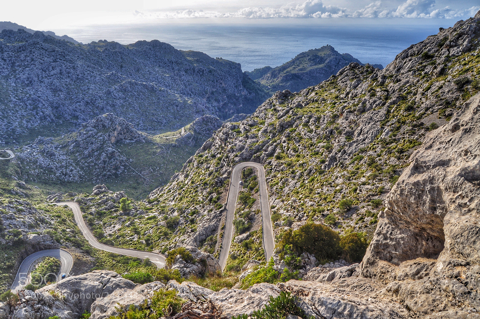 Nikon D5000 sample photo. Mountain roads view on photography