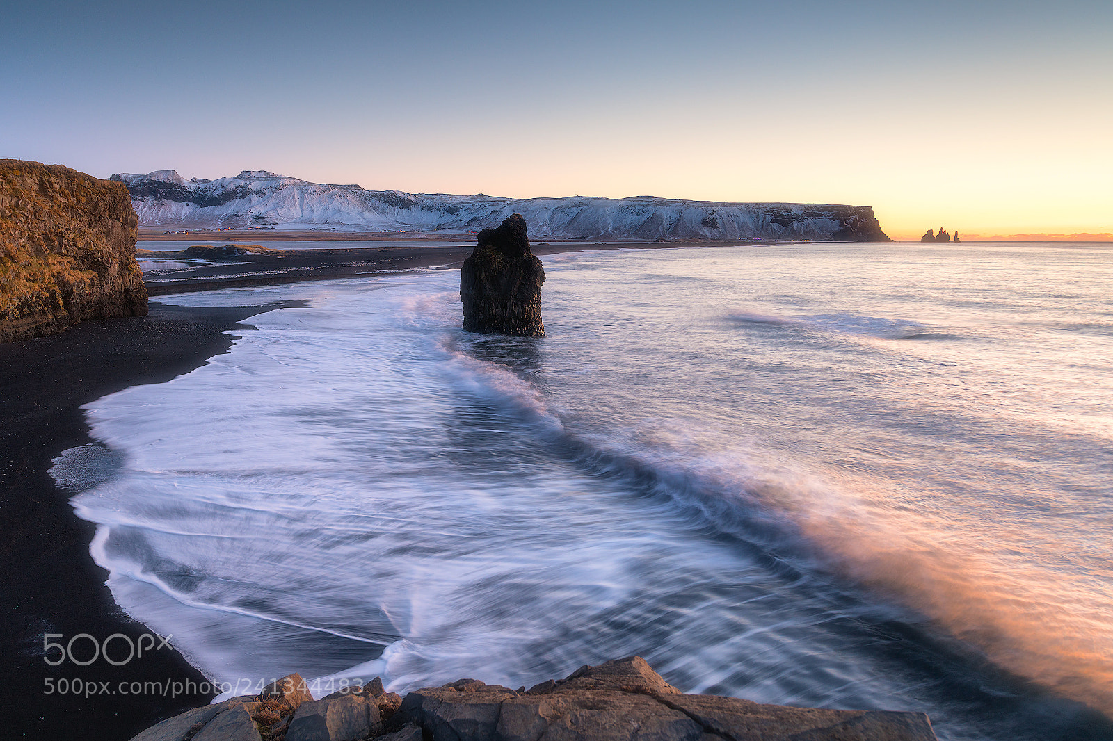 Nikon D850 sample photo. Black sand beach photography
