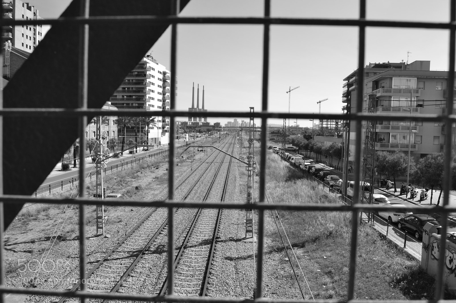 Nikon D3100 sample photo. Train tracks photography
