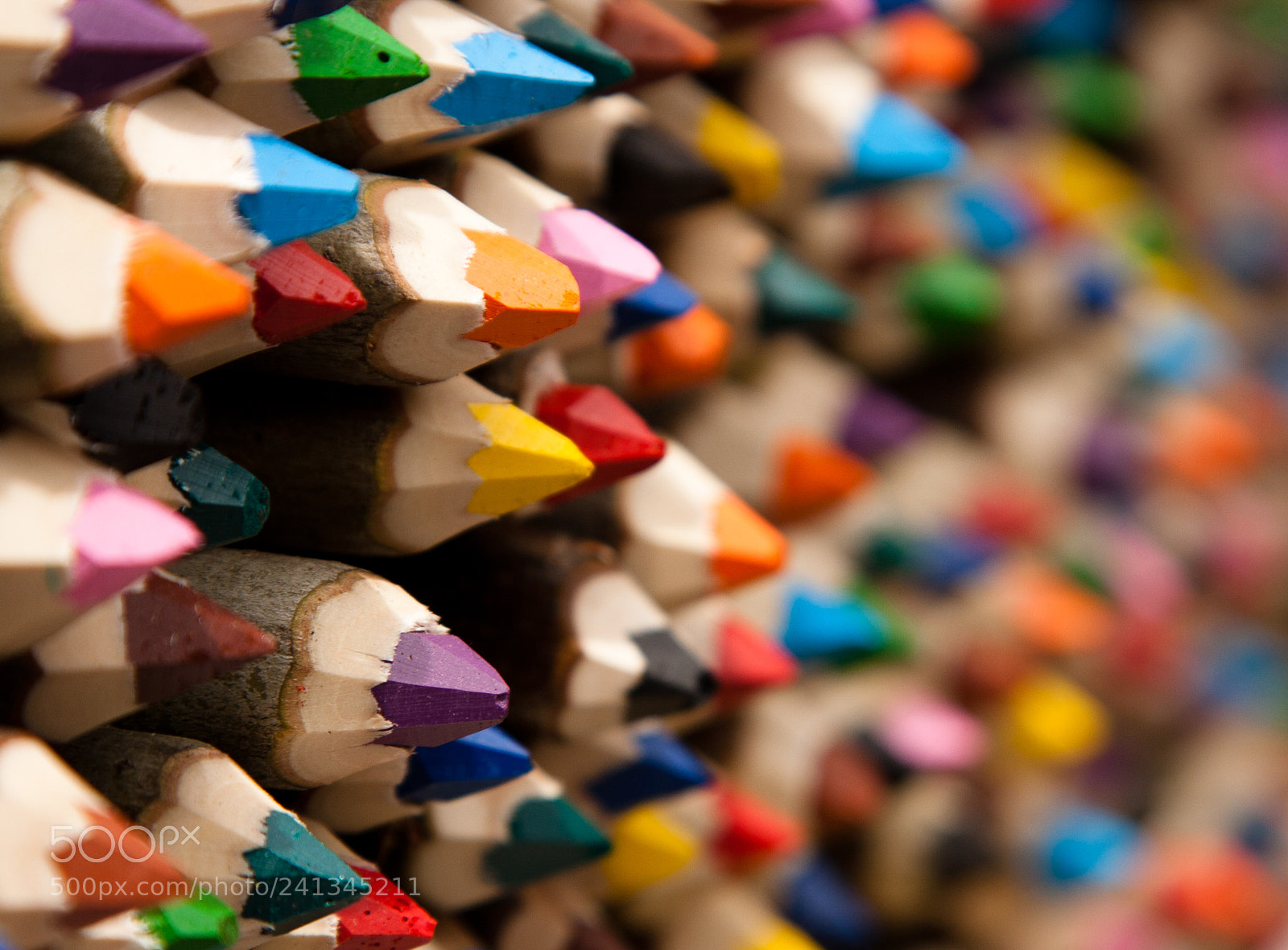 Canon EOS 40D sample photo. Colorful crayons photography