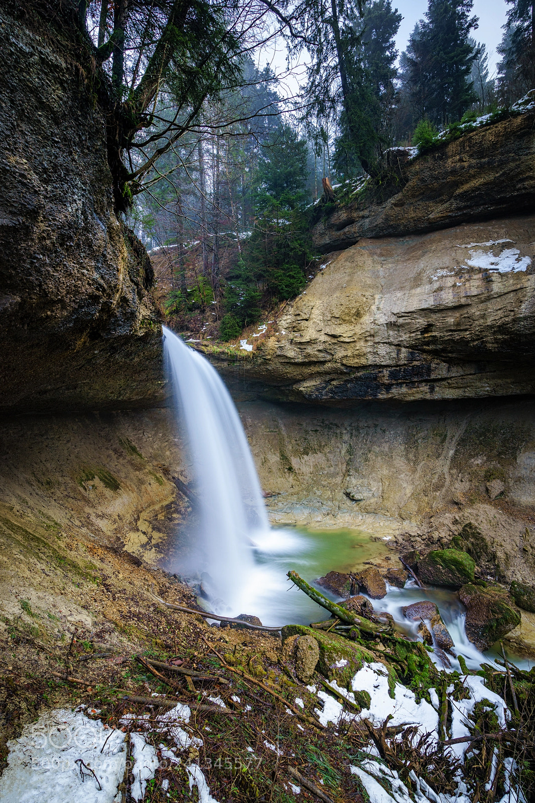 Sony a7 sample photo. Scheidegg waterfall photography