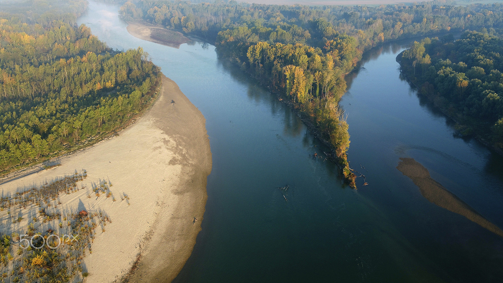 DJI FC6520 sample photo. Confluence in autumn photography