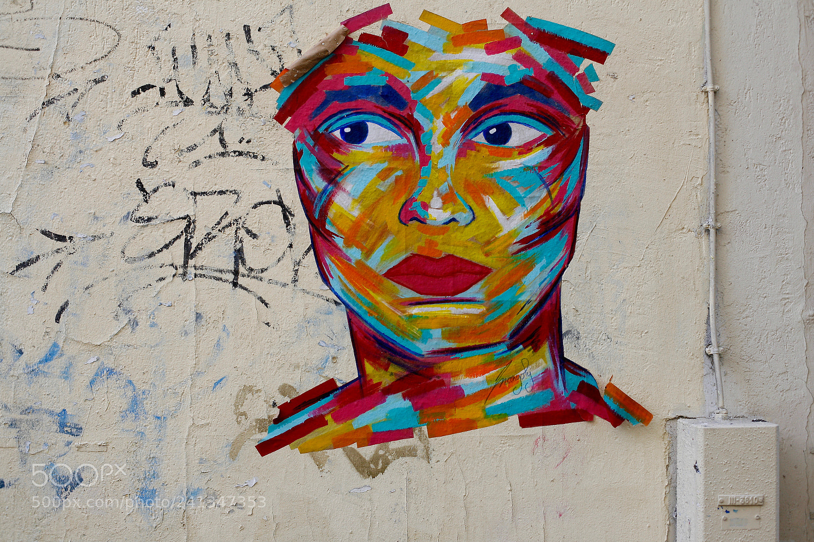 Canon EOS 5D sample photo. On the wall photography