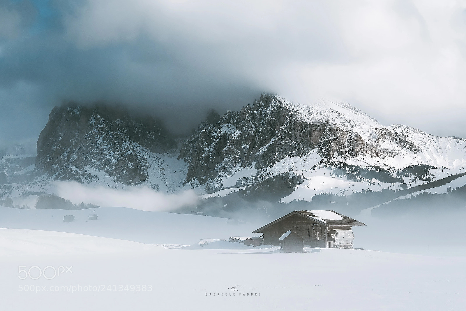 Fujifilm X-T2 sample photo. Shack in frozen fog photography