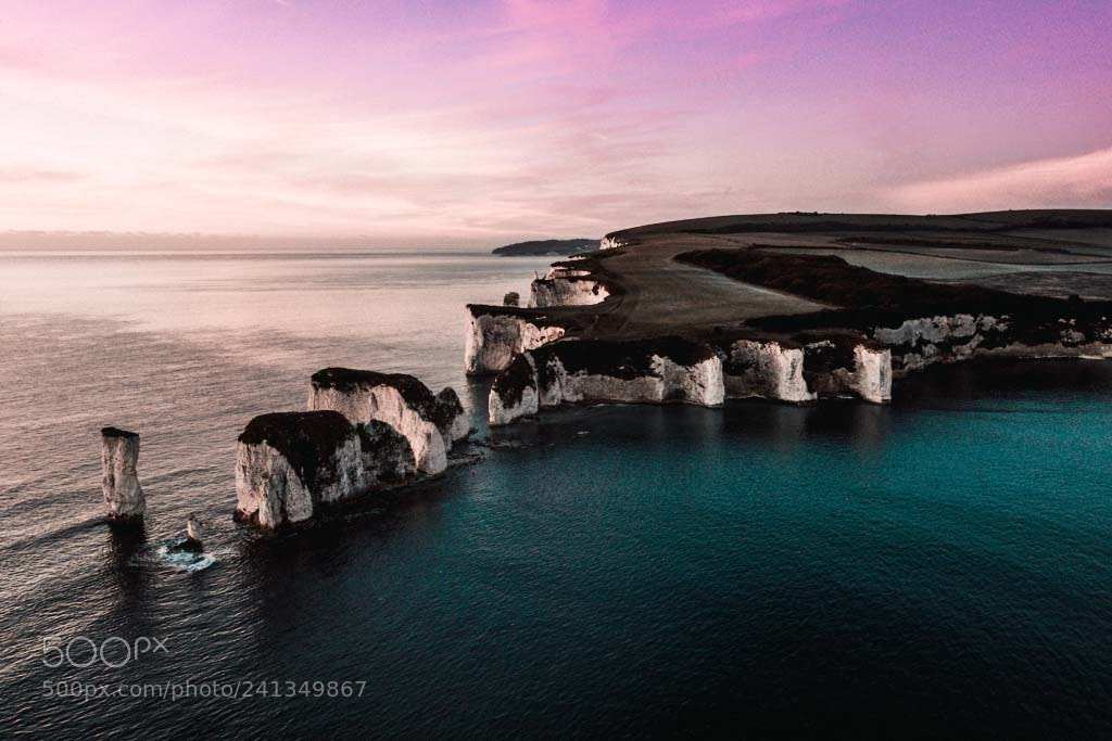 DJI FC220 sample photo. Old harry rocks photography