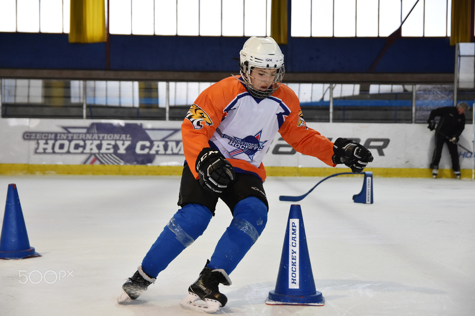 Sigma 17-50mm F2.8 EX DC OS HSM sample photo. Hockey training kid photography