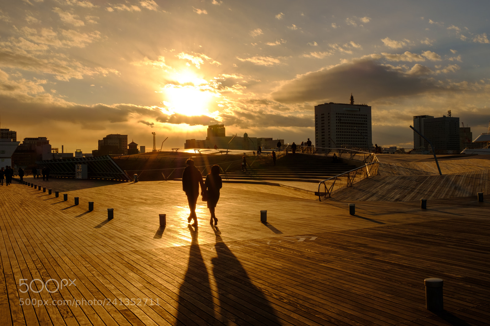 Fujifilm X100F sample photo. Sunset at yokohama harbor photography