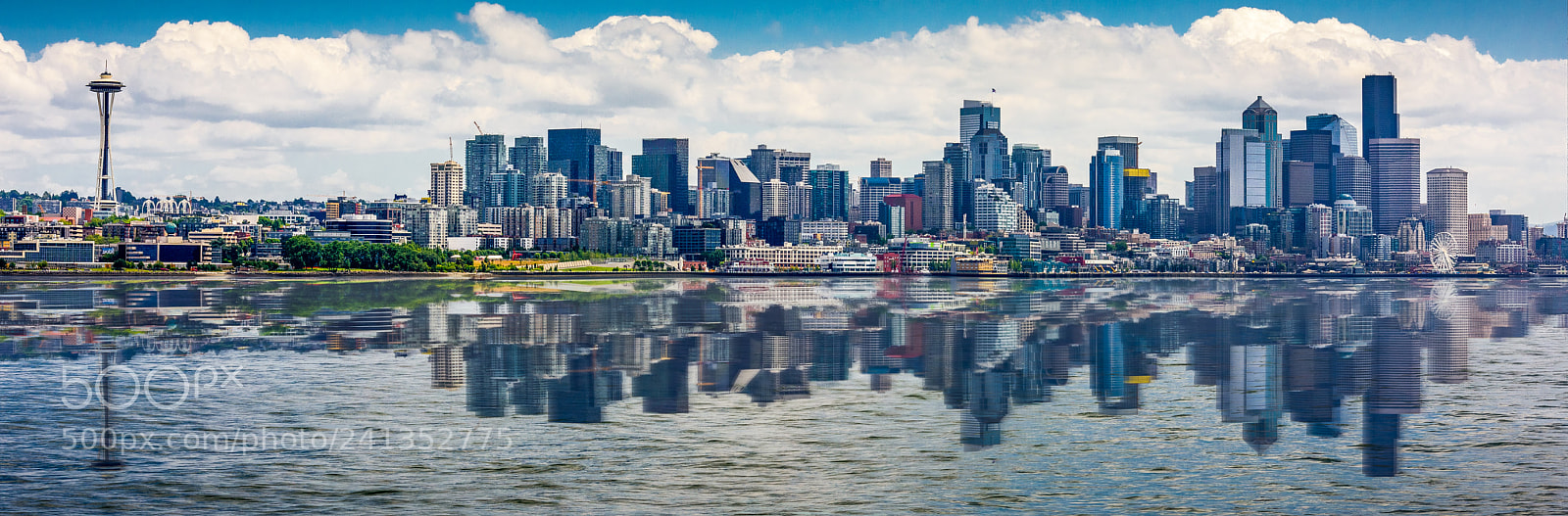 Nikon D810 sample photo. Seattle skyline reflection photography