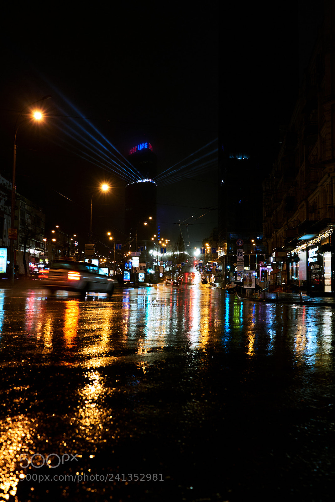 Sony a7S sample photo. Nightly city photography