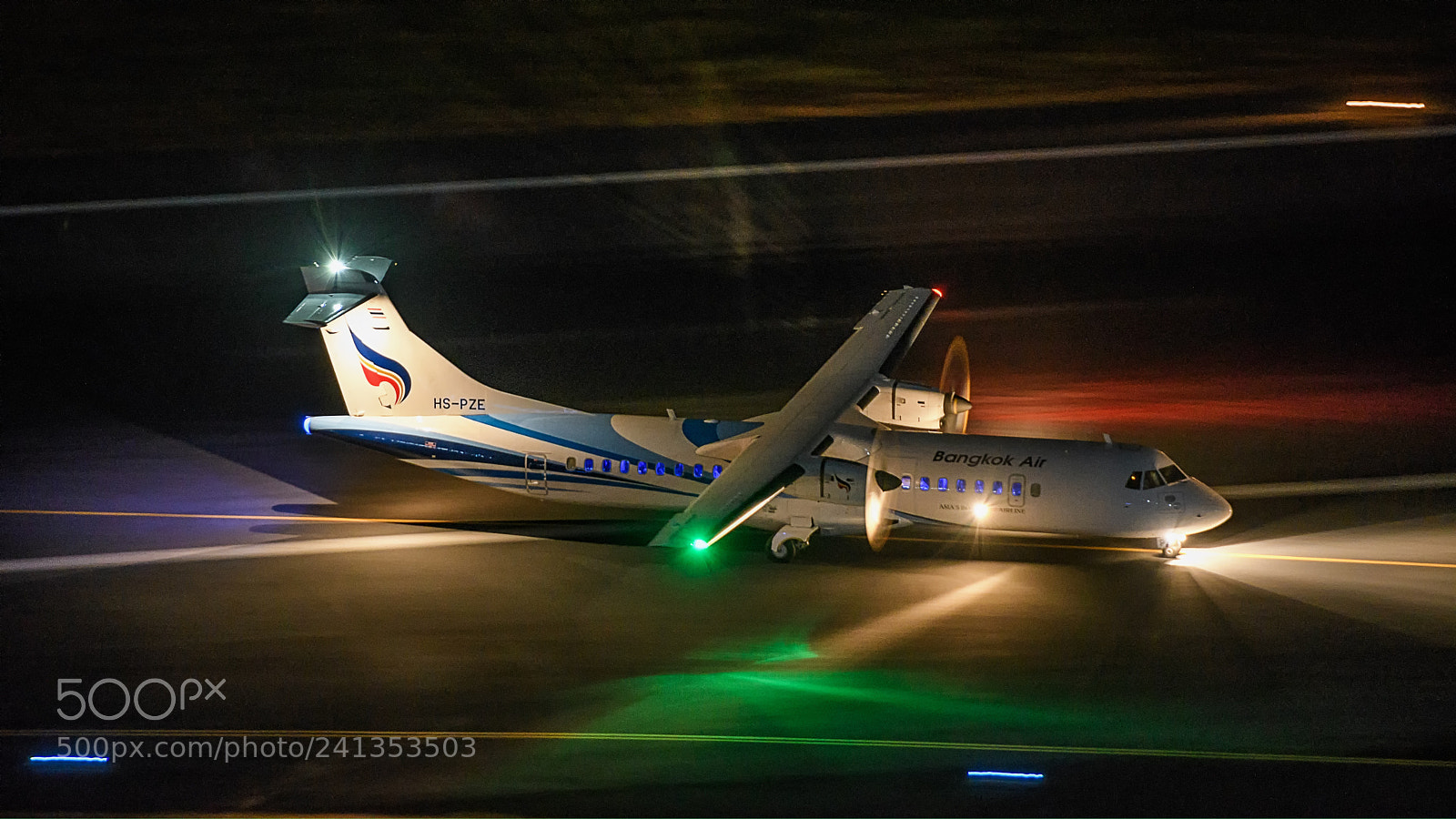 Nikon D500 sample photo. Bangkok airways atr72 landing photography