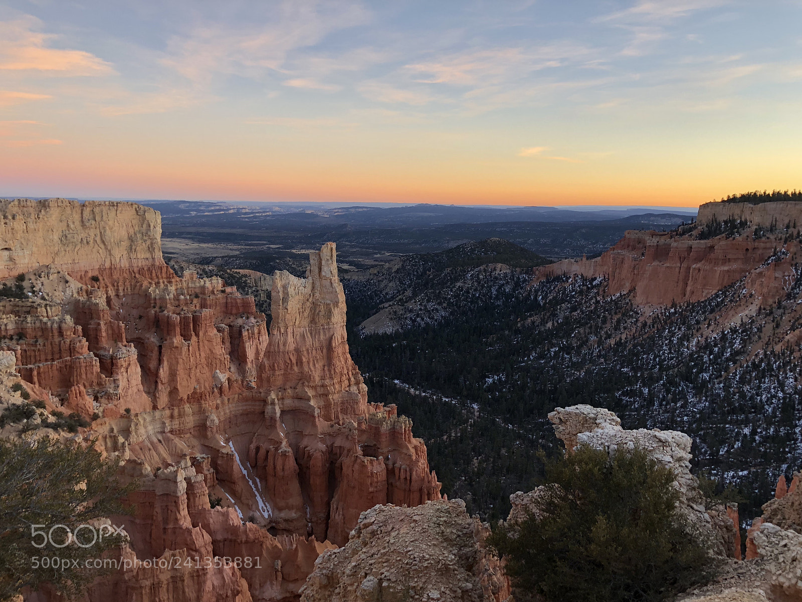 Apple iPhone X sample photo. Bryce canyon sunset photography