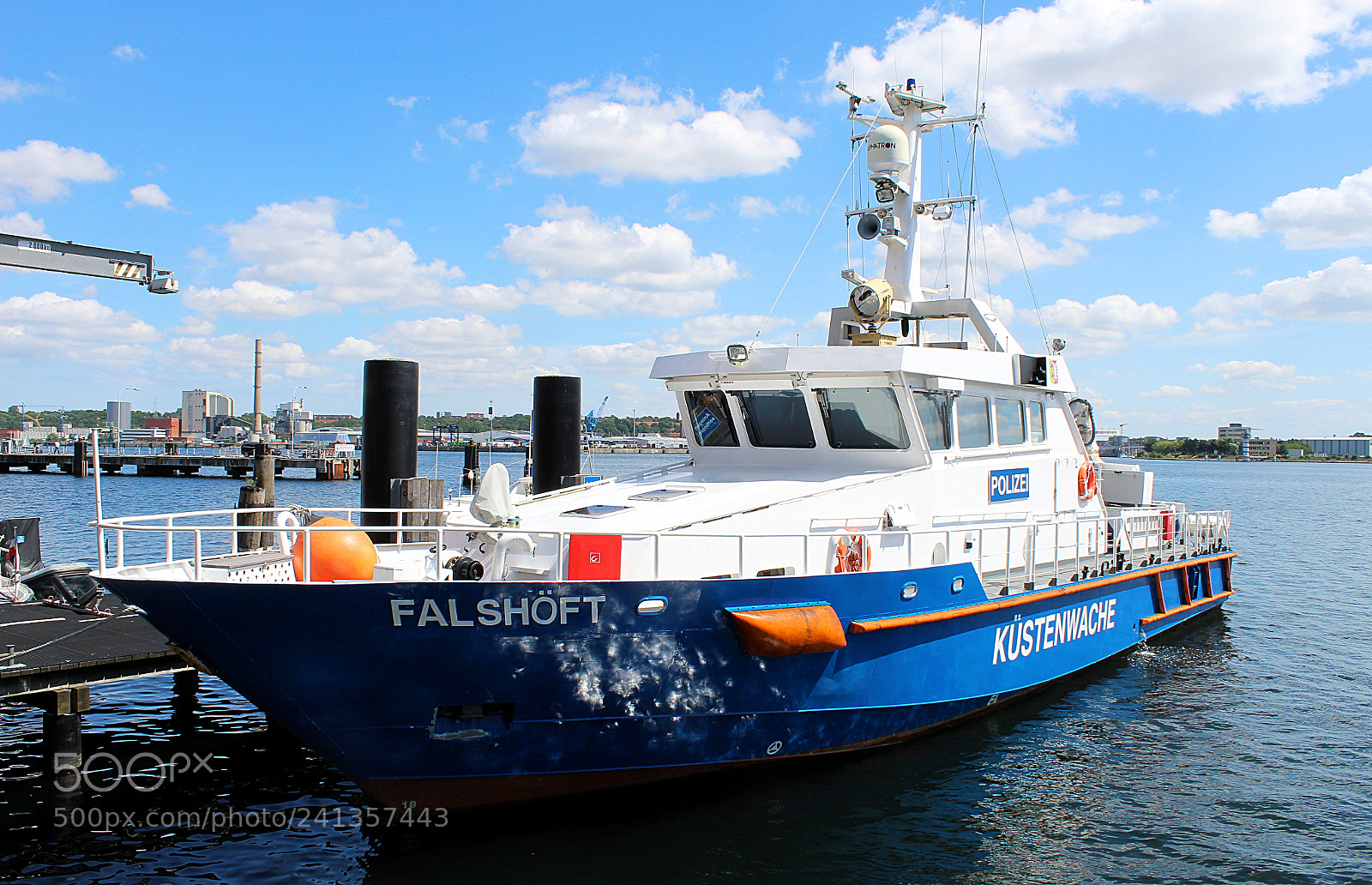 Canon EF-S 18-55mm F3.5-5.6 III sample photo. German coast guard ship photography