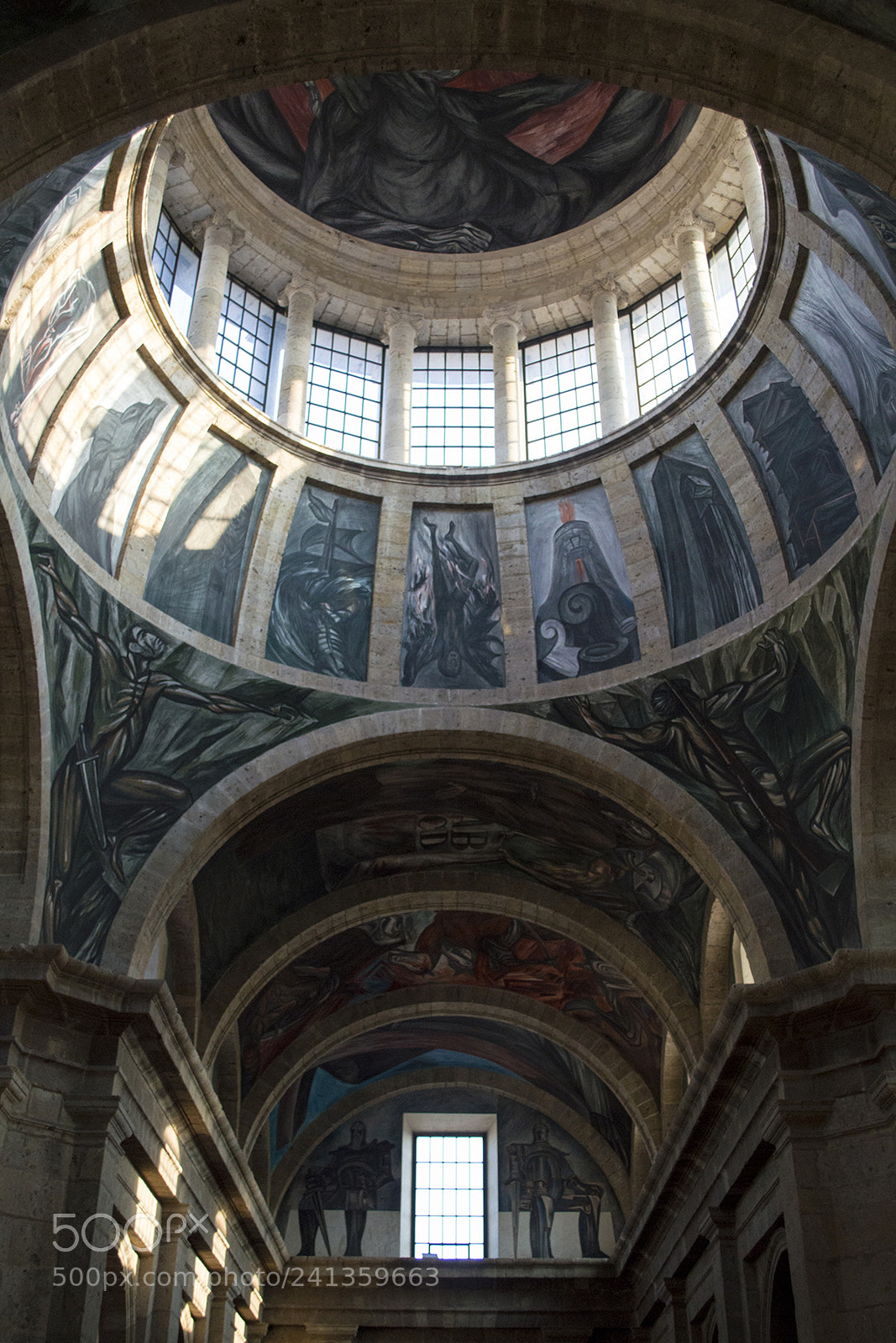 Nikon D3200 sample photo. Instituto cabañas ceiling photography