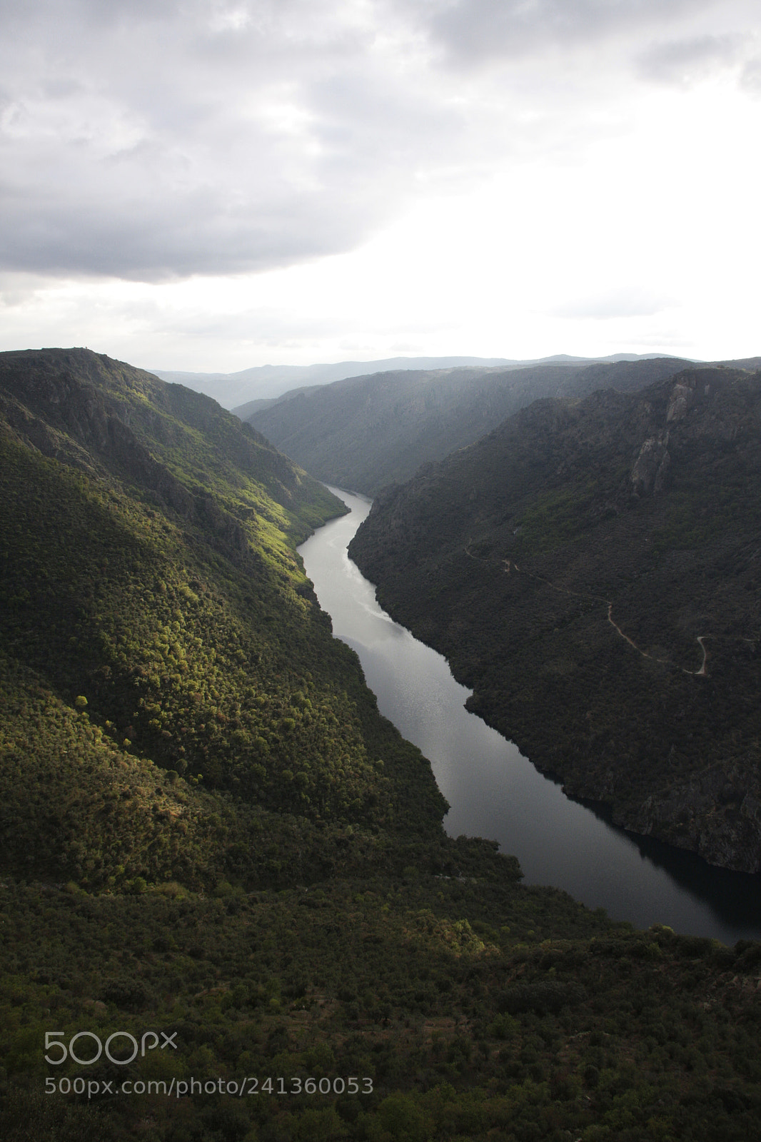 Canon EOS 40D sample photo. River between clouds photography