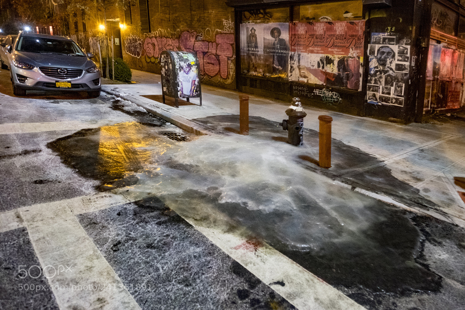 Fujifilm X-T1 sample photo. Street ice photography