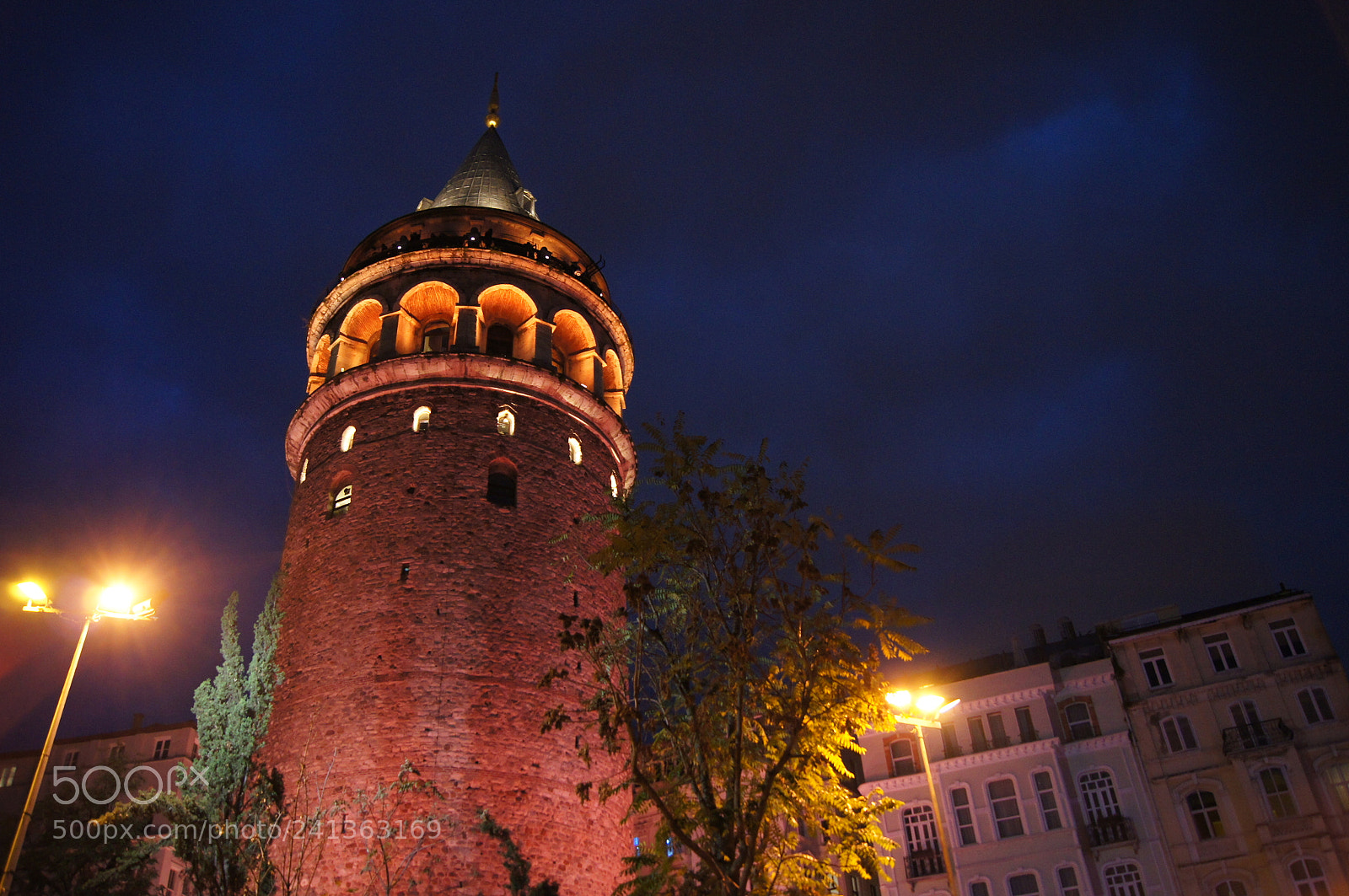 Sony Alpha DSLR-A580 sample photo. Galata tower at night. photography
