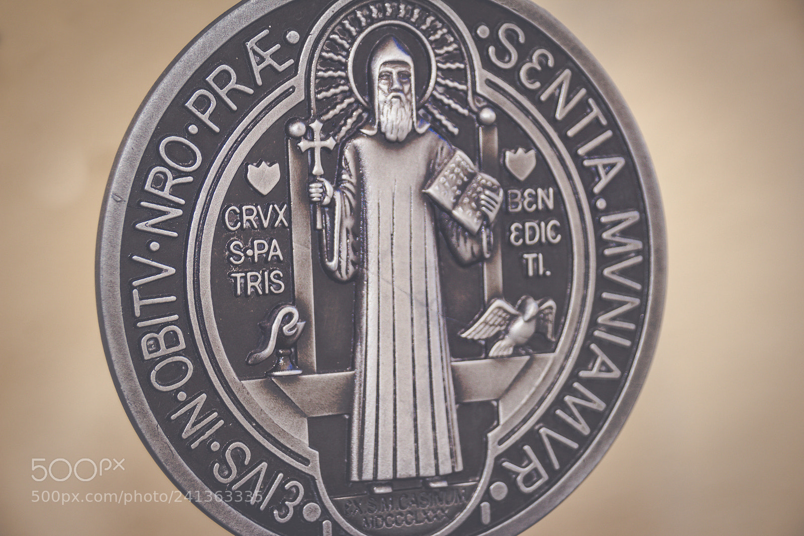 Canon EOS 1200D (EOS Rebel T5 / EOS Kiss X70 / EOS Hi) sample photo. Saint benedict medal symbols photography