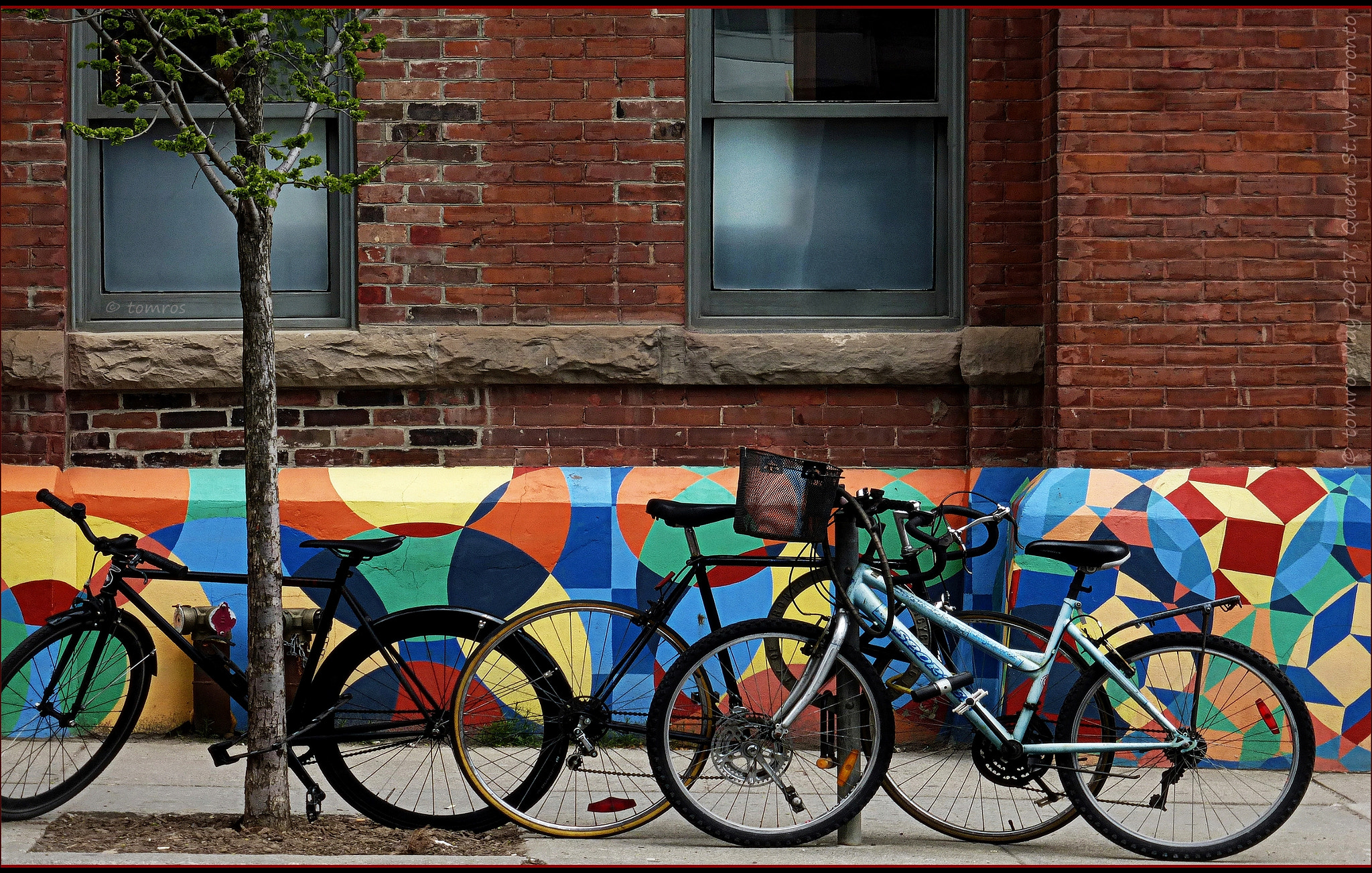 Panasonic Lumix DMC-ZS25 (Lumix DMC-TZ35) sample photo. Bikes by the gladstone hotel, toronto photography