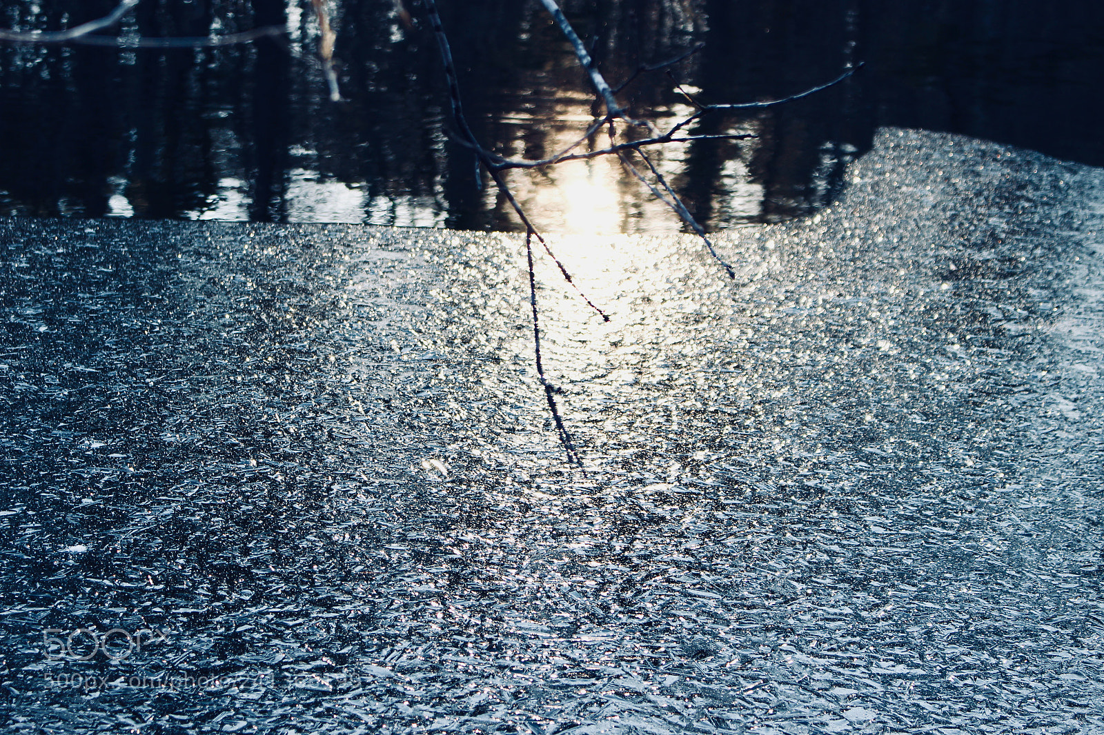 Canon EOS 100D (EOS Rebel SL1 / EOS Kiss X7) sample photo. Ice patterns photography