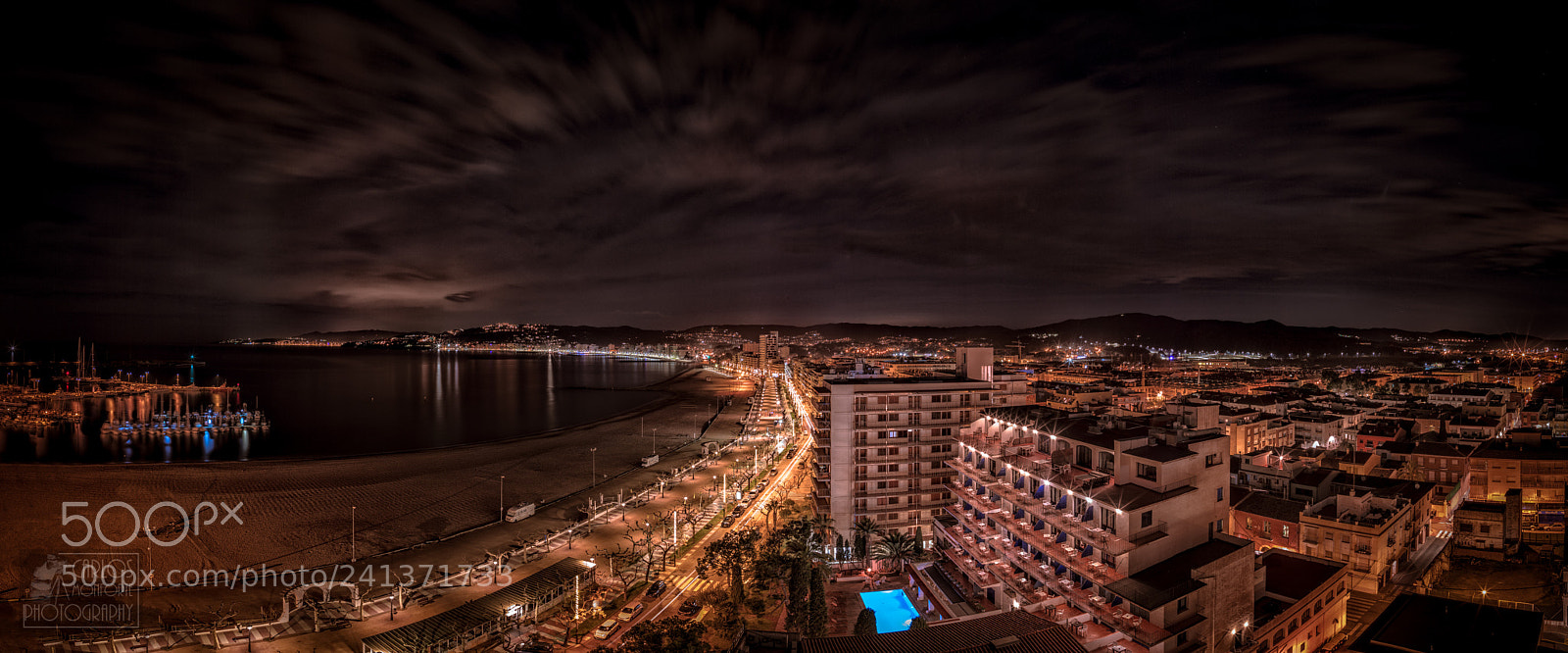 Canon EOS-1D X Mark II sample photo. Night over palamos bay. photography
