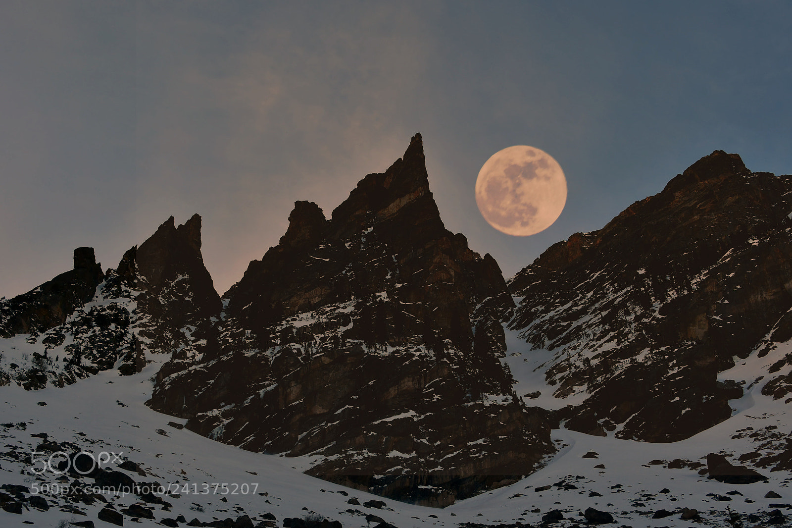 Nikon D500 sample photo. New years moon photography