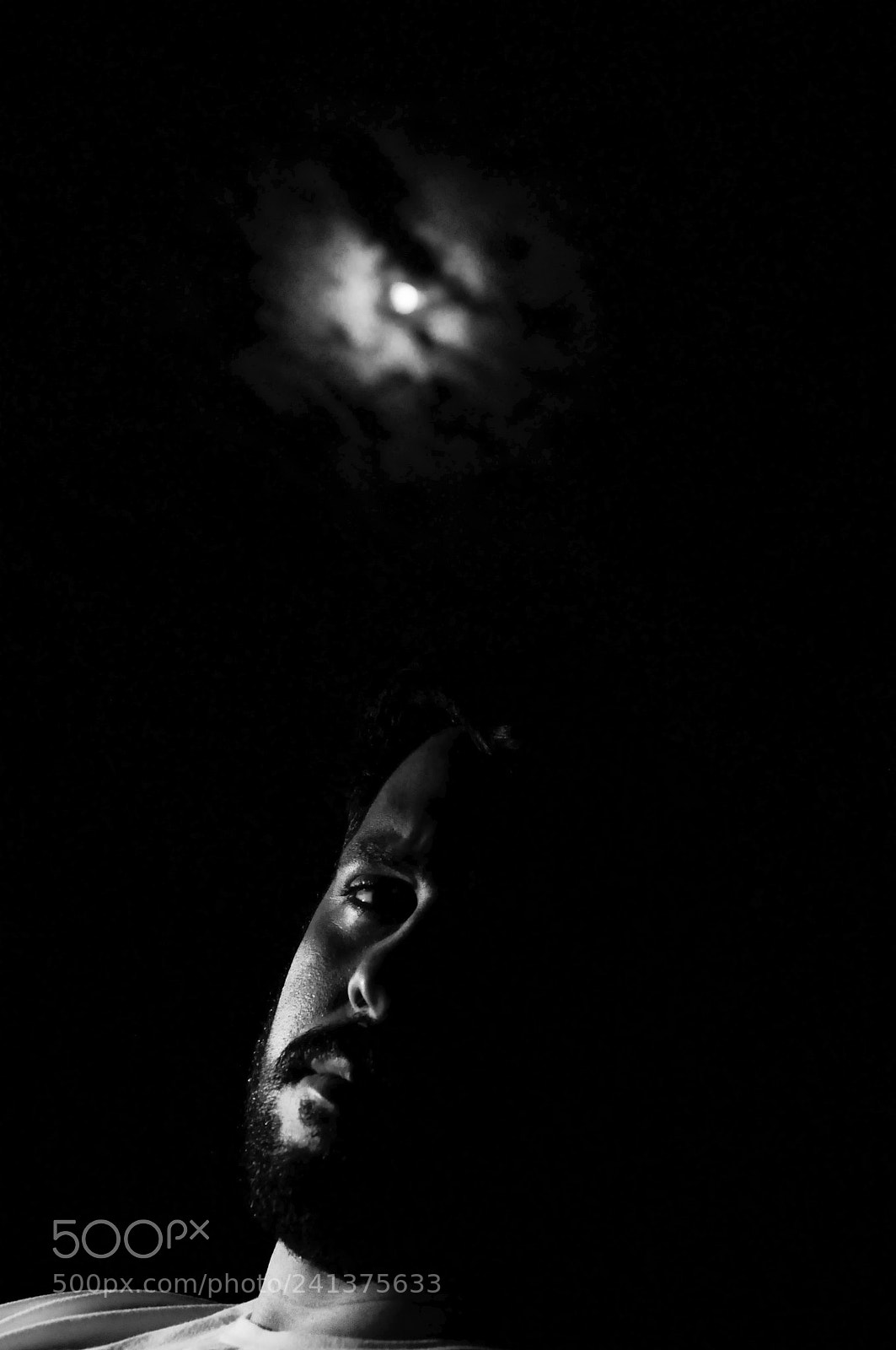 Nikon D90 sample photo. Man under the moon photography