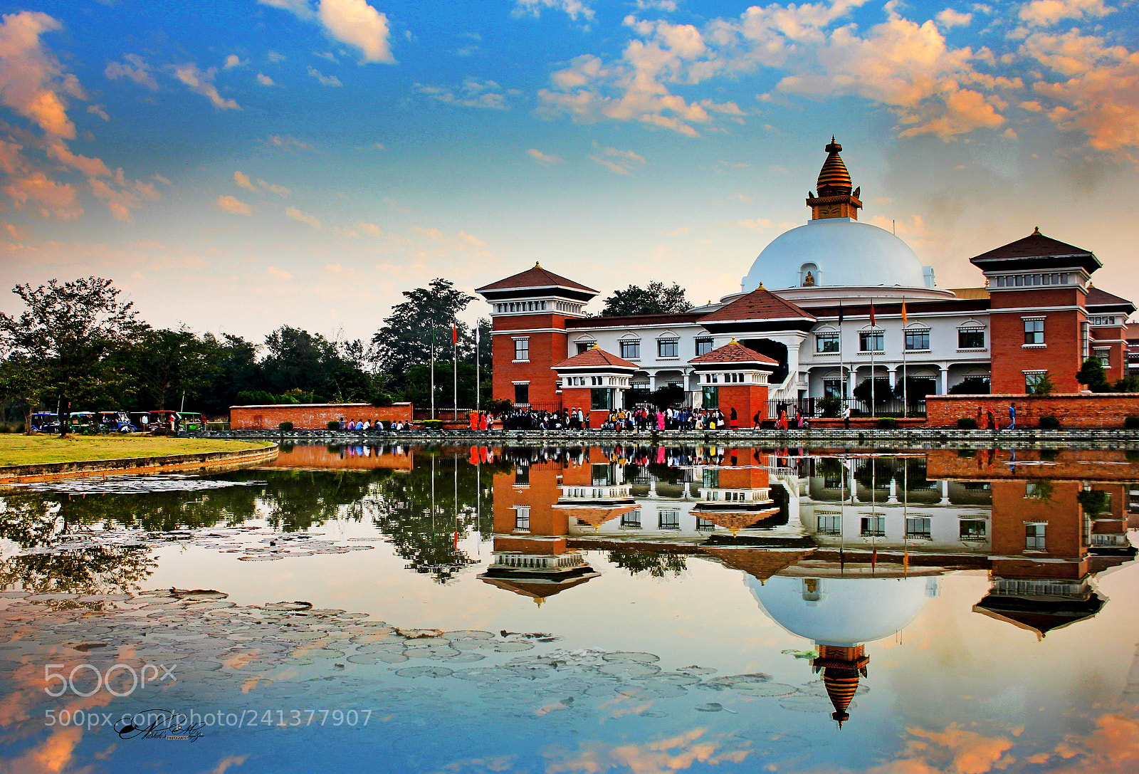 Canon EOS 550D (EOS Rebel T2i / EOS Kiss X4) sample photo. Lumbini chaitya bihar reflection photography