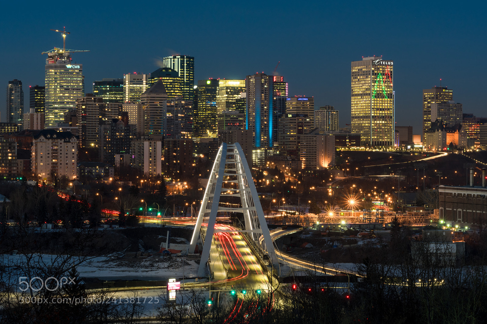 Pentax K-3 II sample photo. Edmonton at night photography
