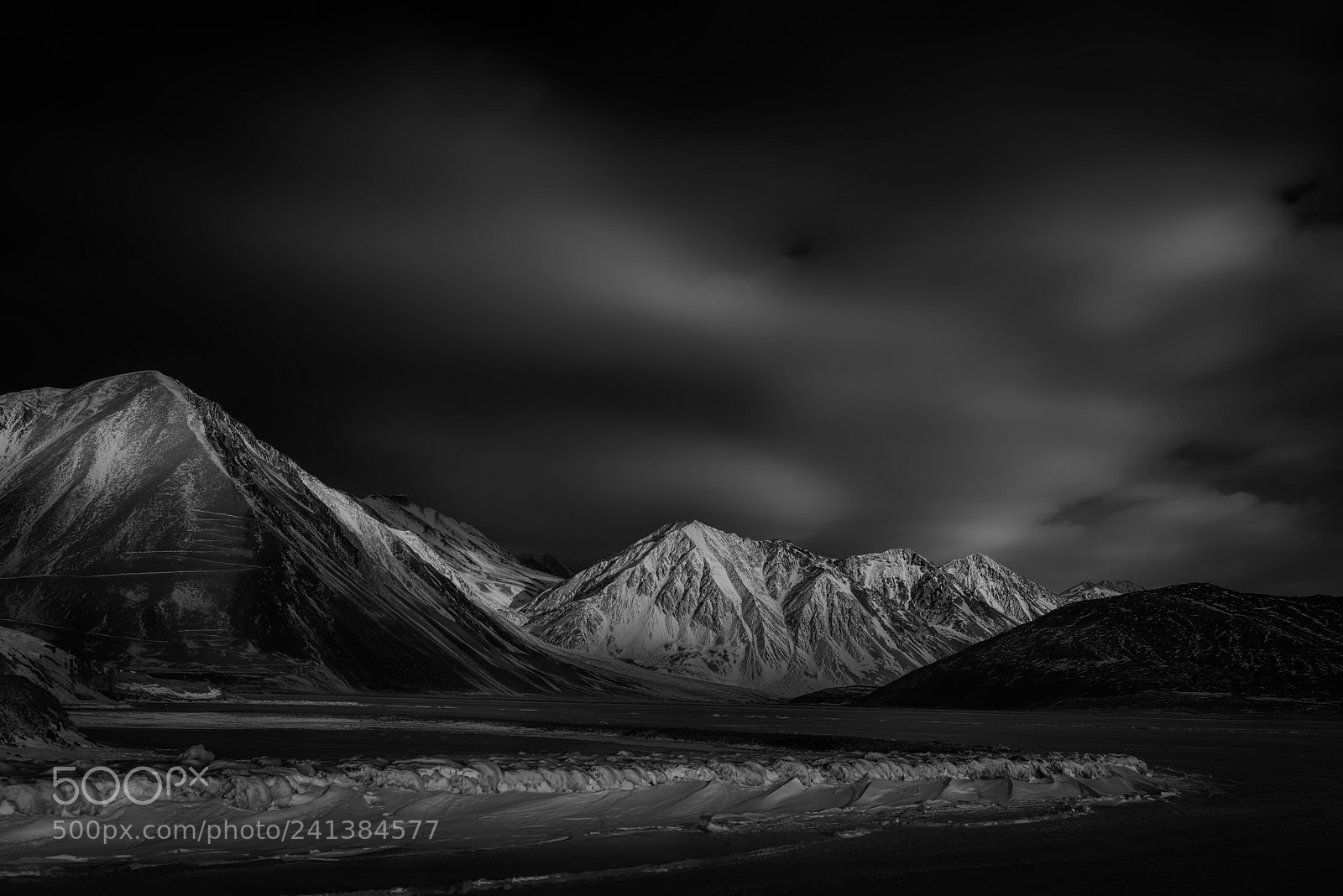 Nikon D810 sample photo. Winter darkness dsc6975-bw.jpg photography