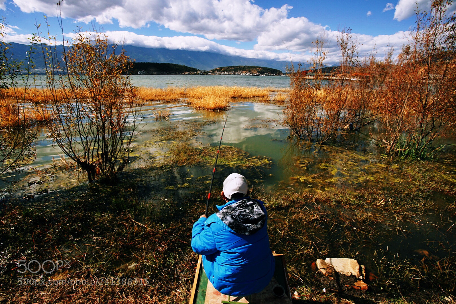 Sony a7 II sample photo. Fisher, erhai, dali city photography