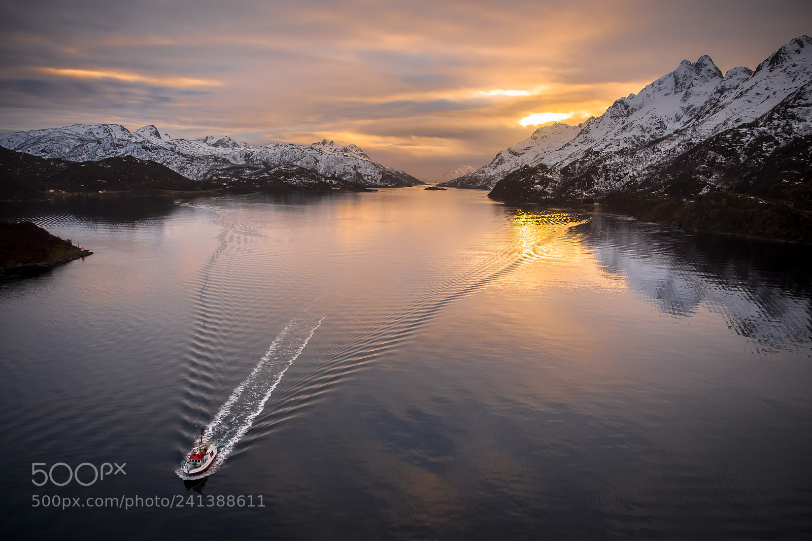 Olympus OM-D E-M5 sample photo. Tengelfjord at sunset photography