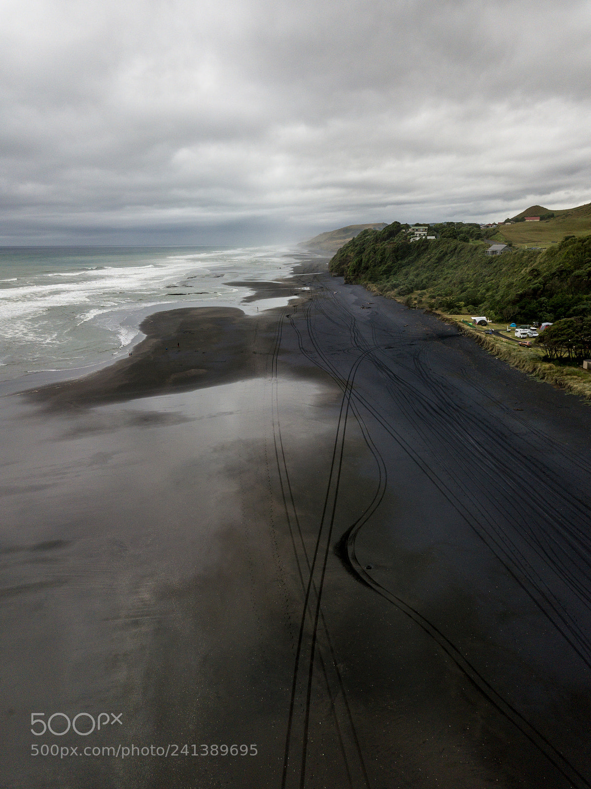 DJI FC220 sample photo. Black sand photography