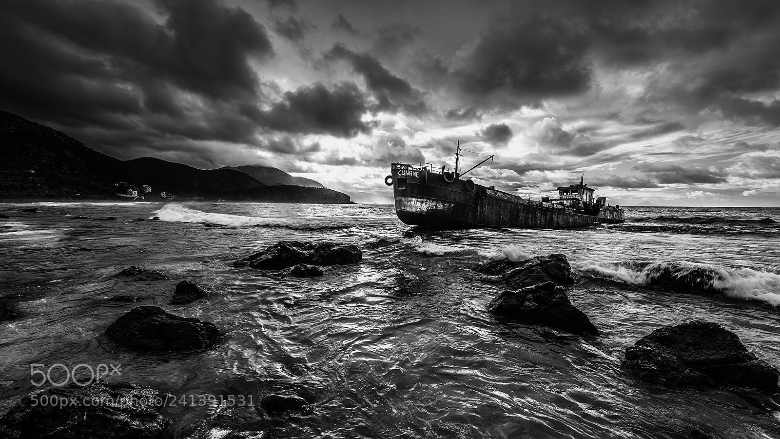 Nikon D810 sample photo. The boat in black photography